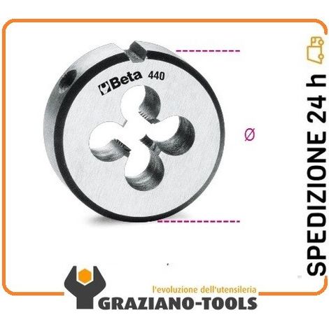 Filiera tonda passo grosso mm 4 beta 440