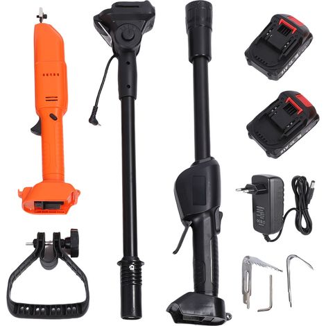 [JAMAIS UTILISÉ]Houe électrique 21V à batterie, portable, pour jardin, bonsaï, désherbage, ameublissement du sol, avec têtes à 5 et 11 dents. (1/5)