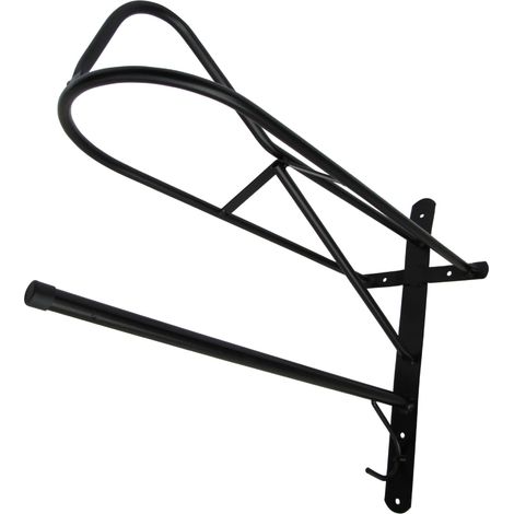 Wall Mounted Saddle Rack (Horse Bridle Stable Rug Black) (1/5)