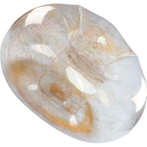Pouf Gonflable Décoratif à Paillettes Dorées pour Adultes Tabouret pour L'extérieur Et L'intérieur Chaise de Salon de Voyage