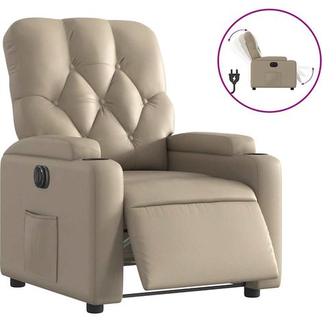 Maison Exclusive - Relaxsessel Elektrisch Cappuccino-Braun Kunstl