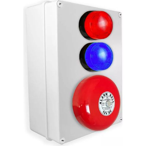 Boîtier d'alerte supplémentaire sans fil avec cloche + 2 flashs - Multi-accès Haute-résistance 800m (Gamme PROTECT 800) (1/2)