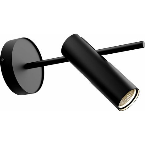 [GEBRAUCHT] B-Ware Euluna Wandspot Leda 1 Wandleuchte Wandlampe Lampe 1 Flammig Gu10 Stahl Schwarz