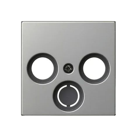 Gira Tapa Toma antena coaxial System 55 Acero inox. [0869600], 0869 600