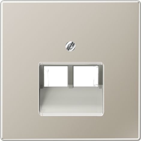 Jung Tapa para tomas de conexión IAE/UAE, 2 x 8 polos, serie LS, acero inoxidable ES 2969-2 UA