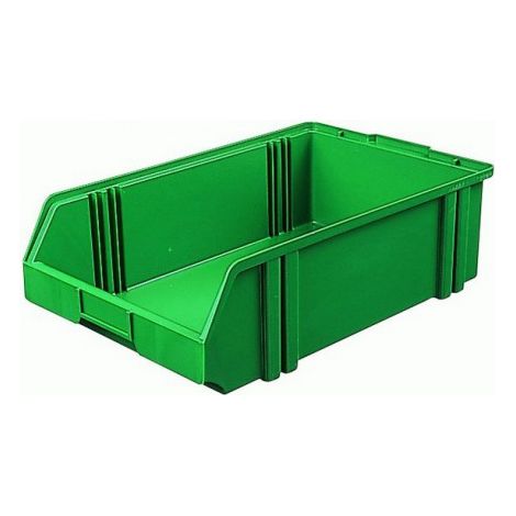 Bacs à bec, empilables, en polystyrène incassable, Taille : 1C, Dimensions 500/450 x 300 x 145 mm, Couleur vert