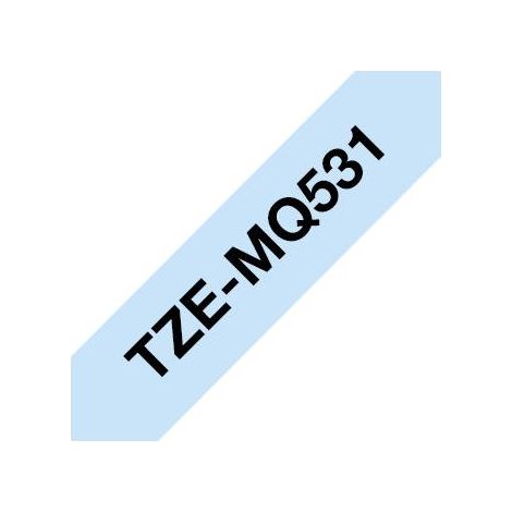 Brother TZe TZe-MQ531 Colore Nastro: Blu pastello Colore carattere:Nero 12 mm 4 m (1/4)