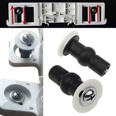 Boulons Abattant WC - Vis Charnière En Caoutchouc Expansible Pour Trous 14-16 mm - Lot De 4 (1/4)