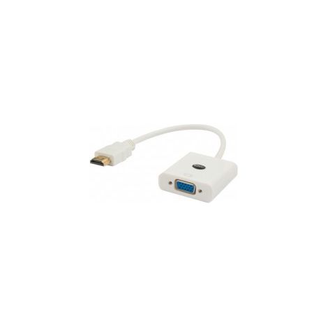 Adaptateur SAVIO HDMI (M) vers VGA (F) blanc CL-201 (1/2)