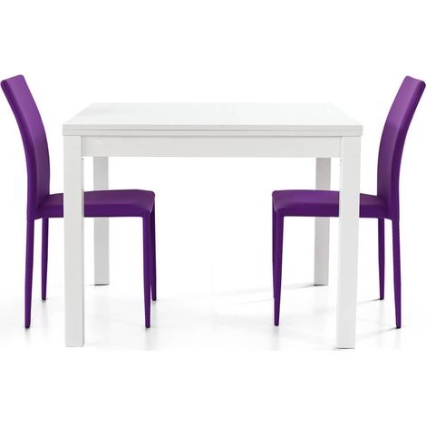 GARRETT - tavolo da pranzo moderno allungabile a libro 90 cm (1/2)