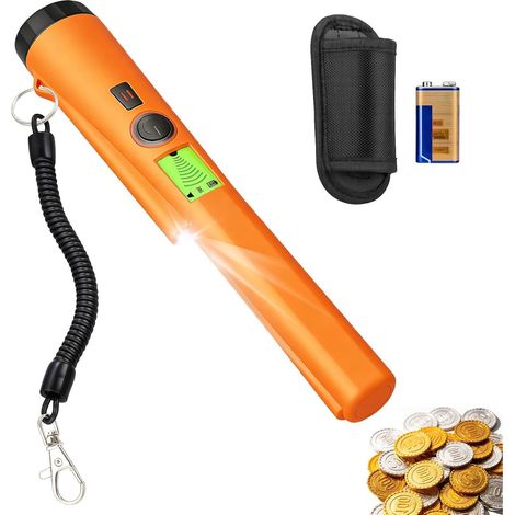 Détecteur de canalisations numérique - Précision 360° - Alarme par vibration et inclinaison - 1 pièce - Pour jardin et atelier - Orange
