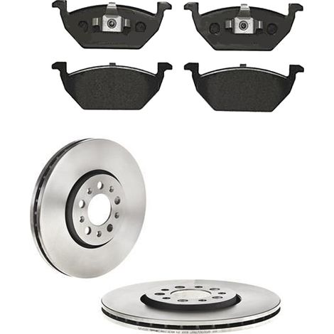 KIT FRENI ANTERIORI compatibile con SEAT IBIZA III (6L1) - DISCHI + PASTIGLIE OEM: P 85 041 , P 85 072 / 16882 , 16880 /SOSTITUZIONE DIRETTA/BASSA POLVERE/SILENZIOSO
