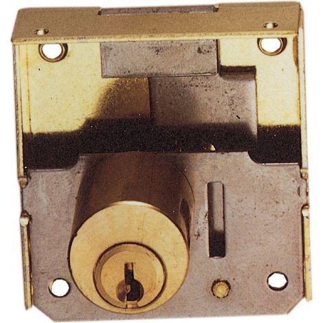 SERRATURA X MOBILI 1/2 SCAT. CON CIL. OTTONATE MM.30. Prezzo per 1 pezzo.