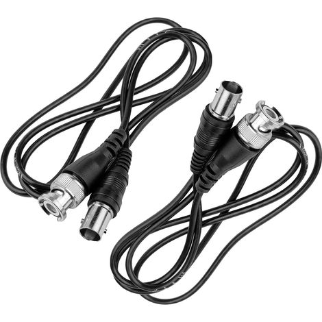 Câble d'extension BNC Mâle à Femelle 1m, câble de vidéosurveillance connecteur pour caméra DVR système de Surveillance (2Pièces) (1/4)