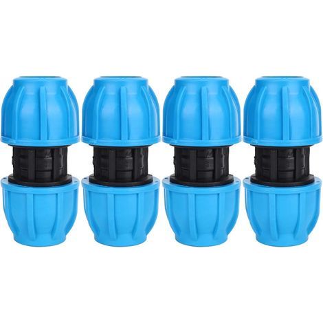 4 Pcs PE en Plastique 25mm à 25mm Droite Tuyau d'eau Connecteur PPR PE PVC Tuyau Connexion Raccord (1/5)