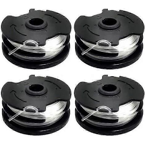Ensemble de 4 bobines de rechange compatibles avec les pièces de bobines de tondeuse à gazon Parkside TLP-01 (1/5)