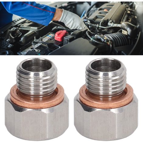 Zwei 1/8" NPT-Innengewinde-auf-M12X1,25-Metrik-Außengewinde-Rohrverbinder (Referenz: TU0029) (1/5)
