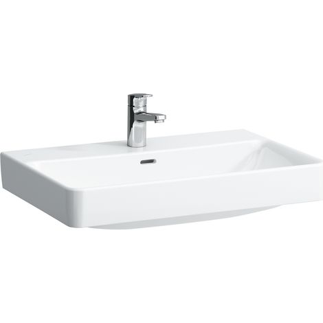Lavabo LAUFEN PRO S, 3 agujeros para grifo, con rebosadero,
