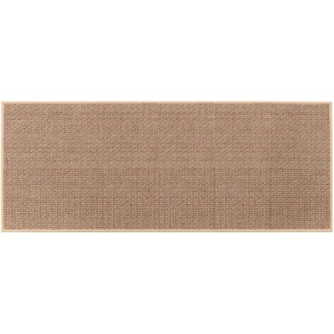 Tigrezy, Küchenmatte vorne​Waschbares, rutschfestes, waschbares Gummiwaschbecken, Jutefarbe (1 Stück für 44 x 120 cm)