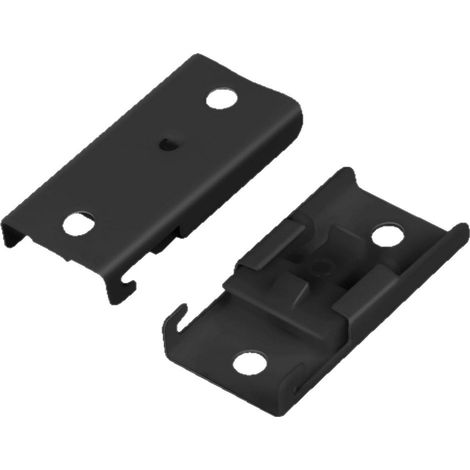Auf Lager: Montagehalterungen für Gardinenschienen (oben), gebogene Schienen, Montagehalterungen für gerade Schienen, schwarze Zubehörteile für Gardinenschienen-Montagehalterungen (20 Stück) (1/5)