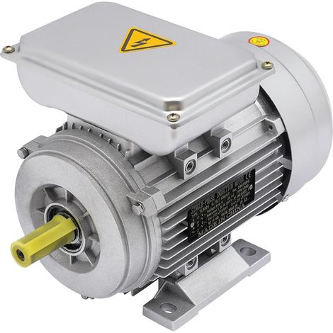 240V 750W 1-Phase Asynchronous Motor with Aluminum Starting Capacitor, Electric Motor for Driving Equipment and Machinery Operating at Full Load, 1380 RPM, 19mm Shaft Diameter