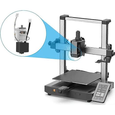 Kobra 3 Hotend 3D-Drucker-Extruder-Druckkopf-Kit 24V 50W mit 0,4mm Messingdüse, Unterstützung für hohe Temperaturen (1/4)