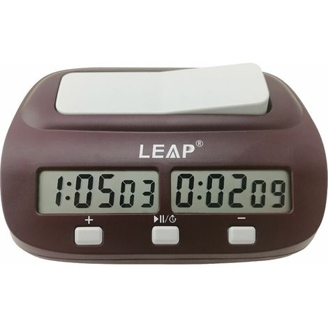 Green Mobility-Horloge d'echecs PQ9907S minuterie positive et negative Go Chinese Chess International Chess game clock Livre sans piles (1/5)