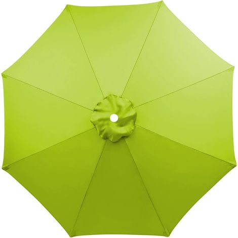 Sturdy, thick 3-meter replacement parasol with 8 ribs, green. Pole not included. (1/5)