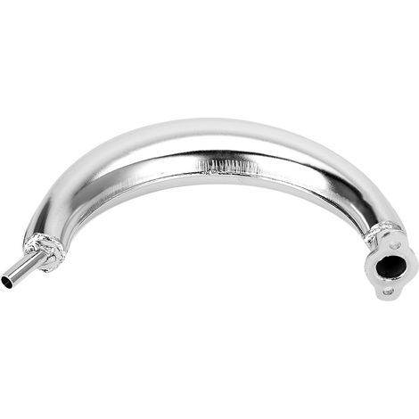 Le tuyau d'échappement de couleur chromée convient aux accessoires de moto motorisés 80cc 66cc 49cc. (1/5)