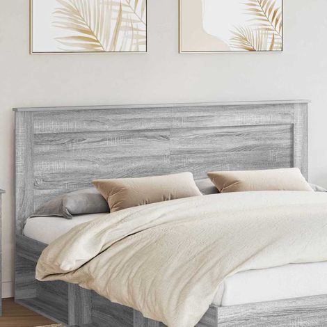 Tête de lit Gris Sonoma 200 cm Bois d'ingénierie vidaXL (1/5)