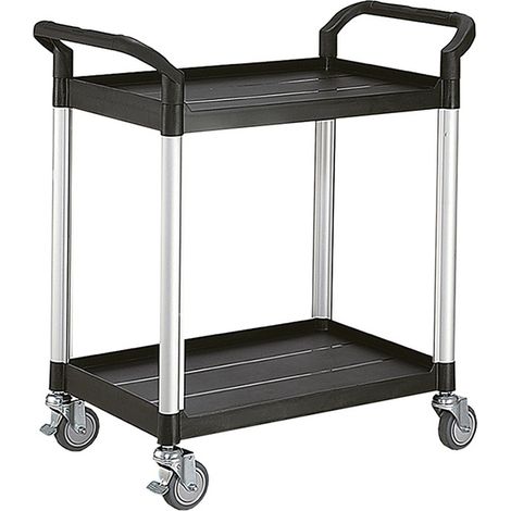 Servierwagen aus Polypropylen mit 2 Platten – 680 x 450 mm – Tragkraft 250 kg - S2C