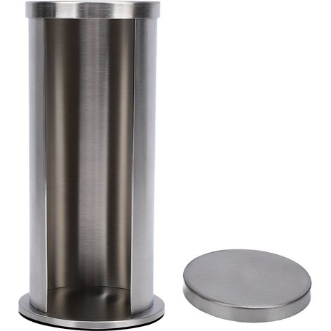 Porte-disques démaquillants en coton, gain de place, en acier inoxydable, pour bureau, coiffeuse ou salle de bain. (1/5)