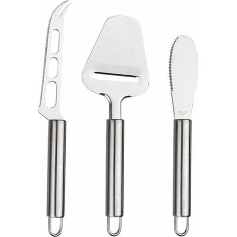 Ahlsen Piezas Juego de Cuchillos para Queso, Cuchillo para Queso, Cuchillo para Mantequilla, Adecuado para Cortar Queso y Cortar en Trozos pequeños (3 Tipos) (1/5)