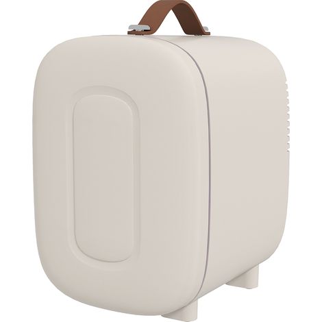 Mini réfrigérateur cosmétique 4L 9V/240V chauffe et refroidit 20,3x26,3x28 cm crème