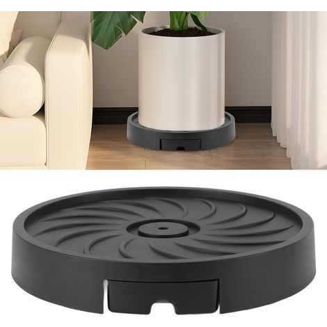 Carro de transporte para plantas con 4 ruedas – carro para macetas – palé móvil de plástico negro para jardín y patio – ancho interior 30 cm / 11,8 pulgadas (1/5)