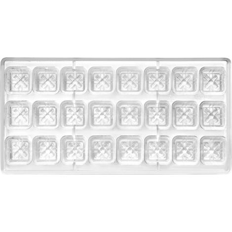 Ibili Stampo Pralinato magnetico, in policarbonato chiaro 30 x 14 x 2 cm, bianco, 30 x 14 x 2 cm