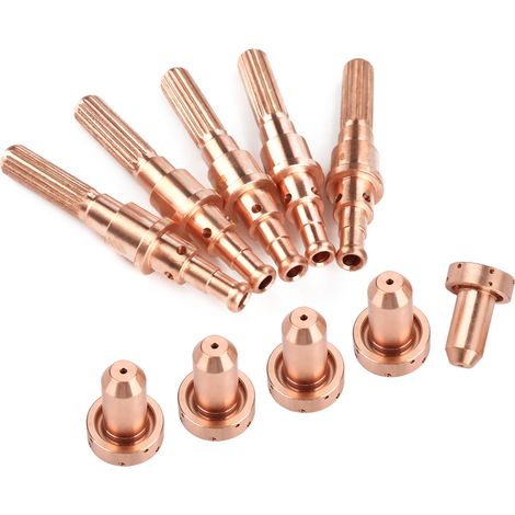 5 Stück 98215 Elektrode, 5 Stück 9-8212 Düsenspitzen Verbrauchsmaterial für SL60-100 Plasmabrenner (1/5)