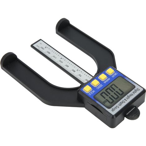 Jauge de profondeur électronique 0-80mm pour menuiserie, affichage LCD précis. (1/5)