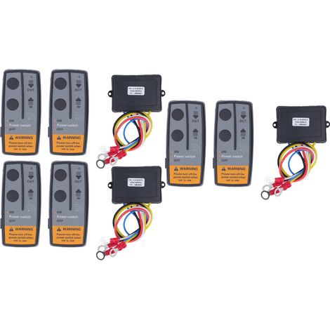 Lot de 6 télécommandes universelles sans fil pour treuil avec récepteur 3 434 MHz pour quad et camion. (1/5)