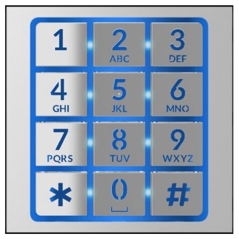 MTMFNA - Façade pour module clavier Contrôle d’accès CAME 60020910 (1/2)