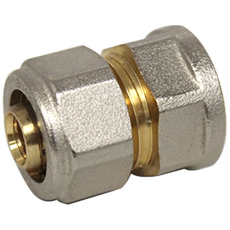 Henco – Raccord multicouche à compression Ø16x2,0 – Droit Femelle 1/2' (15/21) – Laiton pour connexions fiables en plomberie (1/4)