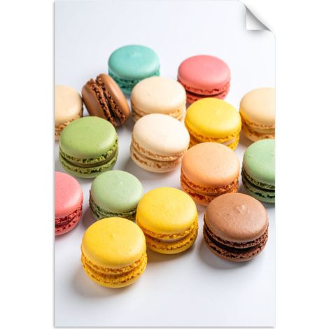 Selbstklebendes Poster – Wandsticker Makronen Kekse 60x90 cm (1/3)