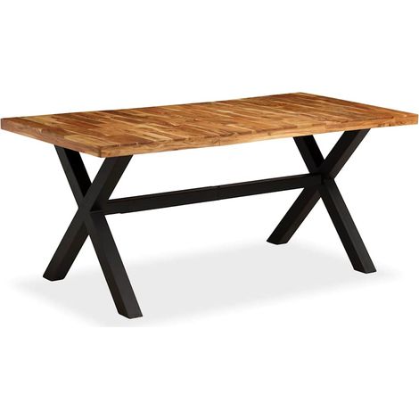 Table à manger Bois d'acacia massif et manguier 180x90x76 cm (1/5)