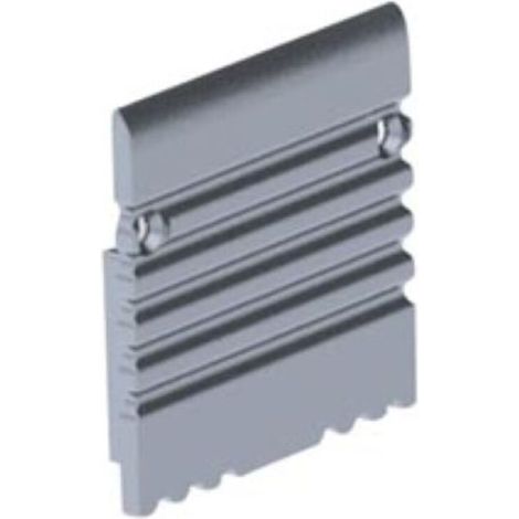 Capuchon En Aluminium Pour Profilé PLA Pour Ruban LED Sans Trou De Câble Argent 34 X 35 1 X (1/2)