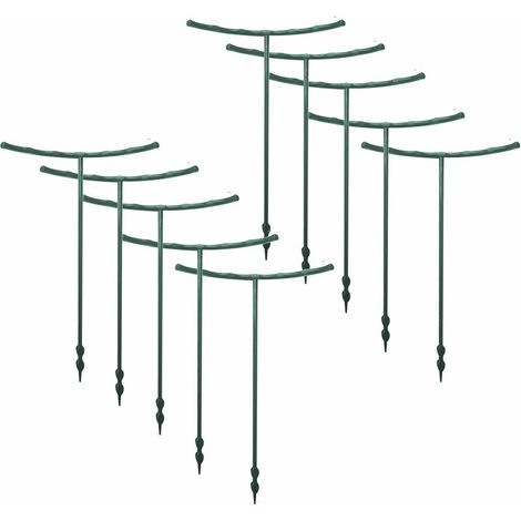 10 Pièces Tuteur Plante Tuteurs Végétaux Piquets de Support de Plante de Jardin Piquet de Support de Fleur de Jardin pour Orchidée, Tomates, Pivoine, Lys, Rose-Versailles (1/4)