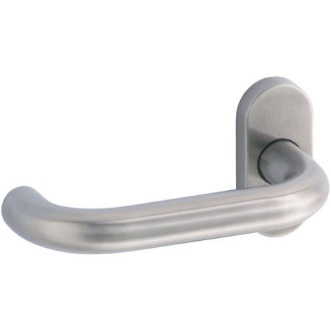 Béquille double contrecoudée 492 sur rosace étroite en inox - LINOX - VACHETTE (1/4)