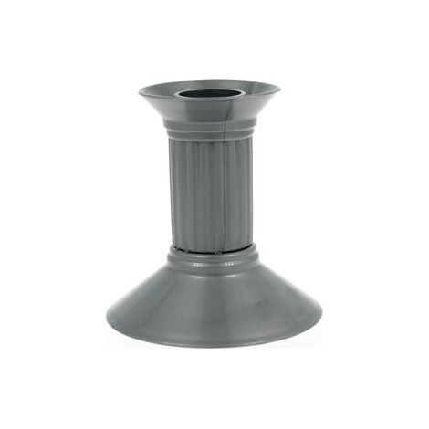 Portacandele in plastica da 10 cm, 1 pezzo, colore argento