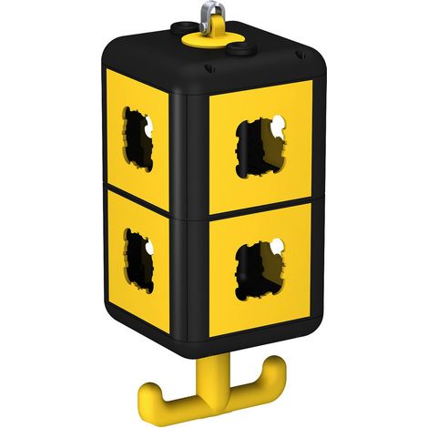 OBO Bettermann HoverCube IP20, maniglia, con piastre di copertura 140x140x352 poliammide nero grafite RAL 9011, 6109820