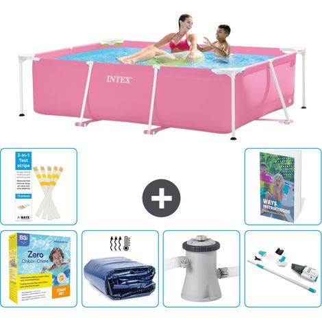 Rechteckiger Frame Pool - 220x150x60 cm - 7-teilig S39