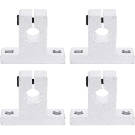 4 pièces SK10 Support de Guide de serrage de Rail de mouvement linéaire pour arbre de diamètre 10mm, support d'arbre en alli (1/4)